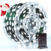 cheap Plug String Lights-Tree Decorative Lights Fairy String Lights Green PVC Copper Wire Lights Indoor and Outdoor Waterproof Courtyard Party Festival Wedding Decoration 8 Functions Low Voltage Plug in