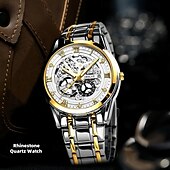 levne Quartz hodinky-Pokročilé pánské náramkové hodinky módní pánské quartz hodinky módní kalendář luminiscenční ciferník nejlepší volba dárku pro muže