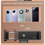 ieftine Suporturi pentru telefoane-Set 2 suporturi de telefon pentru duș suport pliabil detașabil retractabil pentru telefon pentru birou în exterior compatibil cu toate telefoanele mobile accesoriu pentru telefon