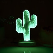 olcso Dekoratív fények-tükör éjszakai fény, alagútfényű tükörfény, végtelen tükör alagútfény, led tükör alagút éjszakai fény hálószobába/buliba/otthoni dekorációhoz