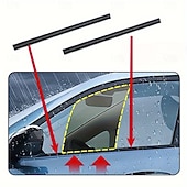 cheap Vehicle Cleaning Tools-4 Car Side Window Wipers - Left Side Snow and Dirt Removal Clear Driver and Passenger Window Visibility Weather Resistant Rubber Wiper Blades