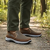 economico Scarpe Casual Slip-On-scarpe da uomo traspiranti slip-on outdoor – mocassini da passeggio leggeri e resistenti per il comfort quotidiano