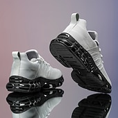 economico Scarpe da Corsa per Uomini-scarpe da corsa rosse da uomo: tomaia in mesh traspirante con cuscino d'aria per una calzata comoda, perfette per lo shopping natalizio e le attività all'aperto