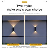 baratos Candeeiros Luzes de Exterior-Conjunto de 4 luminárias solares de parede para exterior, à prova d'água, para pátio, jardim, varanda, cerca ou alpendre, ideais para decoração de Natal e feriados.