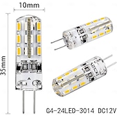 Χαμηλού Κόστους LED Bi-pin Λάμπες-Λάμπα LED g4 1.5w ισοδύναμη 10w 3000k ζεστό λευκό/κόκκινο/μπλε/πράσινο ανταλλακτική λάμπα αλογόνου t3 λαμπτήρες τοπίου dc 12v φώτα LED g4 βάση δύο ακίδων 10 τεμάχια