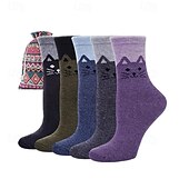 voordelige Cadeaus-Wollen Sokken voor Vrouwen Valentijnsdag Cadeaus voor Moeder Vrouwen Haar Sinterklaas Cadeaus Bot Warm Zachte Crew Sok voor Winter Wandelen