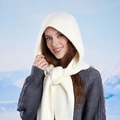 halpa lämmin ja lämmitetty kokoelma-talvipipo kaulurilla, neulottu pipo miehille ja naisille, kylmän sään fleecevuorilla varustettu kasvonaamio, korvasuojaimet, hiihtopipo ulkokäyttöön, lämmin