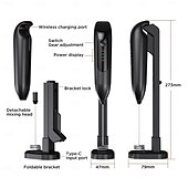 abordables appareils électroménagers-Mousseur à lait électrique portable rechargeable, 3 têtes, 3 vitesses, en acier inoxydable, avec affichage numérique LED, idéal pour le café au lait, les lattes, les cappuccinos et les matchas.