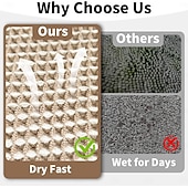 levne Koupelnová rohož-Vaflová koupelnová předložka, boho koupelnové koberečky, protiskluzové, pratelné, super savé a rychleschnoucí, malé koupelnové předložky, farmářská koupelnová dekorace, 18'' x 30'', khaki a bílá