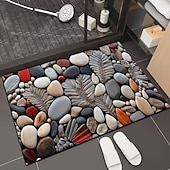baratos Tappeto da bagno-3D Optical Illusion Doormat Visual Trap Floor Mat Non Slip Water Absorbing for Bathroom Shower Entryway Indoor Outdoor Diatomaceous Earth Quick Dry Absorbent 20 x 31 inch