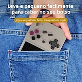 abordables Jeux vidéo-console de jeux portable rétro Anbernic RG35XX Plus, système Linux, écran IPS 3,5 pouces, lecteur vidéo de poche