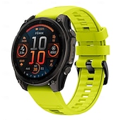 abordables Correas de reloj Garmin-Correa de silicona Quickfit de 22 mm y 26 mm para relojes inteligentes Garmin Fenix 7X, 7 Solar, 6X, 6 Pro, 5, 5X Plus, 3, 3H y Epix.