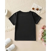 billige Guttens 3D Morsomme Humor-Bomull Barn Gutt Svart Grafisk Morsom slang 67 T skjorte Bluse Crew-hals Kortermet utendørs Hverdag Mote Gatemote Designer Printer Sommer