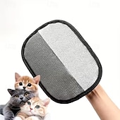 levne Čistící prostředky-2 ks rukavic na odstraňování chlupů pro domácí mazlíčky, opakovaně použitelné, pratelné pro kočky &amp;nástroj na odstraňování psích chlupů pro hloubkové čištění nábytku, oblečení, koberců a autosedaček