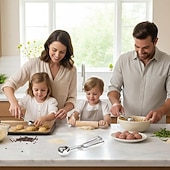 رخيصةأون أدوات وأجهزة المطبخ-مجموعة مغارف آيس كريم مكونة من 3 قطع، مغرفة آيس كريم من الفولاذ المقاوم للصدأ مع إطلاق الزناد، مغرفة كوكيز للخبز، مغرفة عجينة كوكيز