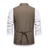 economico Costumi maschili degli anni '20-Retrò Vintage Anni Ruggenti Anni 1920 Gilet Il grande Gatsby Gangster Costume Per uomo Halloween Carnevale Mascherata Festa &amp; Sera Adulti Gilet