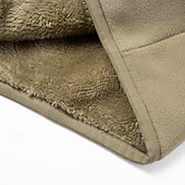 voordelige Sportjacket-Voor heren Winterjack Fleecejack Vrijetijdsjas Vakantie Dagelijks Thermisch Warm Zak Fleece Herfst winter Effen Modieus Streetwear Opstaand Normaal Zwart Rood Khaki Leger Groen Donkerblauw Jacks
