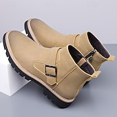 abordables Bottes de Chelsea-Bottes Chelsea turquoise pour hommes – élégantes et résistantes, idéales pour les sorties hivernales décontractées et les activités de plein air