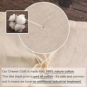 voordelige Keukengerei &amp; Gadgets-2/4/6 stuks kaasdoek om te zeven, 20x20 inch klasse 100 voorgesneden ongebleekte mousseline doek met randen, herbruikbaar voor yoghurt, sap, koken en kalkoen