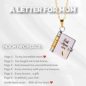Недорогие Снижено до $30-Ожерелье в виде книги «Лучшая мама на свете», персонализированный кулон в виде книги, ожерелье с выгравированным скрытым посланием для женщин, мужчин, лучших друзей, любовников, подарок на годовщину
