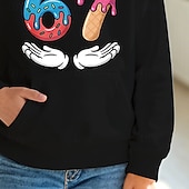 cheap Girl's 3D Playful Humor-Unisex Girls' 3D Graphic Funny Slang 67 Hoodie Pullover Long Sleeve 3D Print Spring Fall Sports Fashion Streetwear Kids 4-12 Years Hooded Outdoor Casual Daily Regular Fit