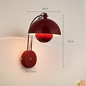 olcso Beltéri falilámpák-Otthoni Modern Skandináv stílus Beltéri fali lámpák Nappali szoba Hálószoba Fém falikar 110-120 V 220-240 V