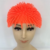 economico Parrucche di Carnevale-Parrucca di Carnevale 2026 Rosa Rosso Blu Liscio Corto Parrucca sintetica da festival Martedì grasso Parata Capelli per costumi da cosplay per Da uomo