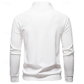 billige Basic gensere-Herre Genser Svart Hvit Militærgrønn Mørkegrå Opprett krage عادي Lomme Sport &amp; Utendørs Daglig Ferie Polyester Gatemote Grunnleggende Fritid Vår Høst Klær Gensere Gensere