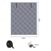 billiga Skärm för fönster och dörr-Vinterisolerat fönsterskydd, oxfordtyg termiskt skydd frostbeständigt gardinset med kardborreband för fönstervärme i hemmet skydd mot kallt väder