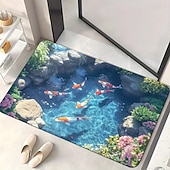 economico Zerbini-Tappetino da ingresso Design visivo Trappola visiva Tappetino antiscivolo per ingresso bagno corridoio interno esterno Terra diatomacea asciugatura rapida assorbente 20 x 31 pollici