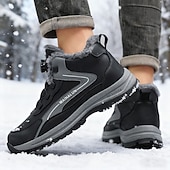 preiswerte Winter- und Schneestiefel-Graue Herren-Wintersneaker – isoliert und stützend, ideal für aktive Wintertage, Wandern und Outdoor-Sportarten