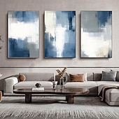 economico Dipinti a olio-dipinto a olio fatto a mano dipinto a mano orizzontale astratto contemporaneo moderno tela arrotolata (senza cornice)