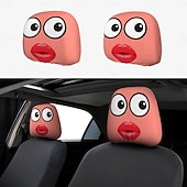 olcso Járműszolgáltatás-2 db vicces ajakmintás fejtámlahuzat, nyakpárna és deréktámasztó párna, puha és bolyhos, egész évszakos használatra, alkalmas hosszú távú vezetéshez, napi ingázáshoz, üzleti utakhoz, autóban való