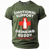 economico T-shirt di Umorismo Sarcastico-Per uomo Gergo divertente Maglietta Manica Corta maglietta Stampa 3D Girocollo Camicia Moda Quotidiano Quotidiano Streetwear Blu Nero Verde Estate Primavera Abbigliamento S M L XL XXL XXXL