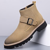 abordables Bottes de Chelsea-Bottes Chelsea turquoise pour hommes – élégantes et résistantes, idéales pour les sorties hivernales décontractées et les activités de plein air