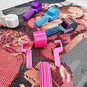 voordelige naaien &amp; breien &amp; haken-Diamantkunstroller - essentieel doe-het-zelf knutselgereedschap voor borduurwerk met strass-steentjes, handroller met gemakkelijke grip, afneembare diamantschildergereedschappen en accessoires