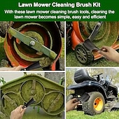 olcso fűtés és hűtés-2 részes fűnyíró kasza tisztítókefe készlet - strapabíró fémszerkezet, ergonomikus fogantyú és tartós sörték a hatékony tisztításért, továbbfejlesztett kialakítás a fűnyíró karbantartásához