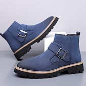 abordables Bottes de Chelsea-Bottes Chelsea turquoise pour hommes – élégantes et résistantes, idéales pour les sorties hivernales décontractées et les activités de plein air