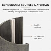 cheap Storage Racks-Mountain Paper Towel Holder Countertop with Mango Wood Round Base and Holder, Wood Paper Towel Holders Countertop, Spiral Design Decorative Storage Box for Bathroom Storage