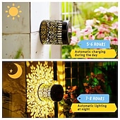 cheap Landscape Lights-2/4 PCS Solar Powered Peony Shaped Garden Wall Light Outdoor Waterproof Fence Light for Wedding Holiday Yard Pathway Backyard Walkway Porchboard Fence Decoration