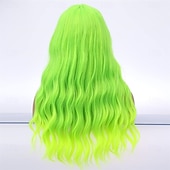 cheap Carnival Wigs-Carnival Wig 2026 Blonde Pink Blue Curly Long Synthetic Festival Wig Mardi Gras Parade Cosplay Costume Hair for Women