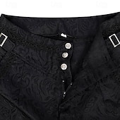 זול תחתונים-נסיך ערפדים רטרו\וינטאג' פאנק &amp; גותיות ימי הביניים רנסנס סטימפונק מִכְנָסַיִים מכנסיים מותן גבוה בגדי ריקוד גברים סרוג תחפושות וינטאג קוספליי ארוך מכנסיים האלווין (ליל כל הקדושים)