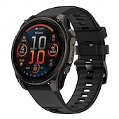 abordables Correas de reloj Garmin-Correa de silicona Quickfit de 22 mm y 26 mm para relojes inteligentes Garmin Fenix 7X, 7 Solar, 6X, 6 Pro, 5, 5X Plus, 3, 3H y Epix.