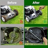 olcso fűtés és hűtés-2 részes fűnyíró kasza tisztítókefe készlet - strapabíró fémszerkezet, ergonomikus fogantyú és tartós sörték a hatékony tisztításért, továbbfejlesztett kialakítás a fűnyíró karbantartásához