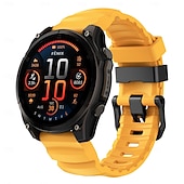 abordables Correas de reloj Garmin-Correa de silicona Quickfit de 22 mm y 26 mm para relojes inteligentes Garmin Fenix 7X, 7 Solar, 6X, 6 Pro, 5, 5X Plus, 3, 3H y Epix.