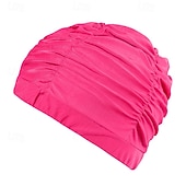 abordables Swim Caps -Ruched Swim Cap Shower Caps Bathing Cap for Adults Polyester / Polyamide Waterproof Hair Protection Surfing Beach
