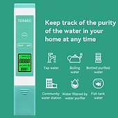 cheap Household Appliances-Digital Water Quality Tester Pen 3-in-1 Professional Tds Water Tester Pen Measures Tds Levels Conductivity And Temperature Suitable For Drinking Water Hydroponics Aquariums And Swimming Pools