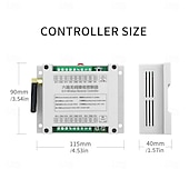 お買い得  スマートスイッチ-DC12V 24V 36V 6ch RFワイヤレスリモートコントロールスイッチ ガレージドアモーター リモートRFトランスミッターレシーバー 433MHz