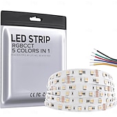 お買い得  リモコンコントロール-2.5m 5メートル 7メートル ライトセット 60 LED 5050 SMD 12mm 1セット RGB LEDストリップライト パーティー ホリデー 接続可 110-240 V 24 V