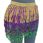 cheap Skirts-Carnival 2026 Rio Carnival Samba Dancewear Belly Dance Skirt Hip Scarf Dance Hip Belt Latin Dance Hula Hip Scarf Brazil Festival Performance Costume